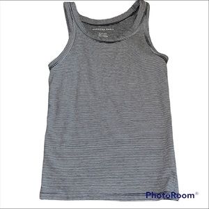 American Eagle Black-Stripe Racer Back Tank